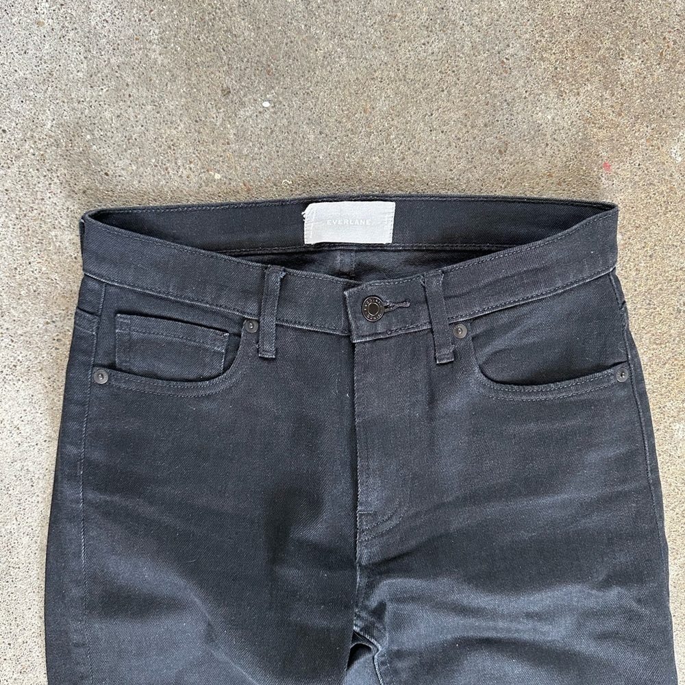Everlane The Ankle Skinny Jean in Black Size 26 Denim Cotton Casual - Picture 3 of 5